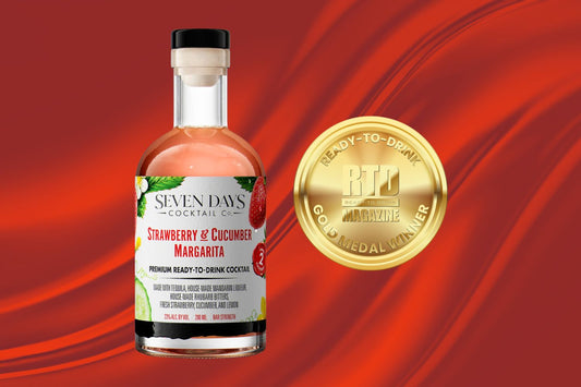 Seven Days Cocktail Co. Strawberry & Cucumber Bottled Margarita