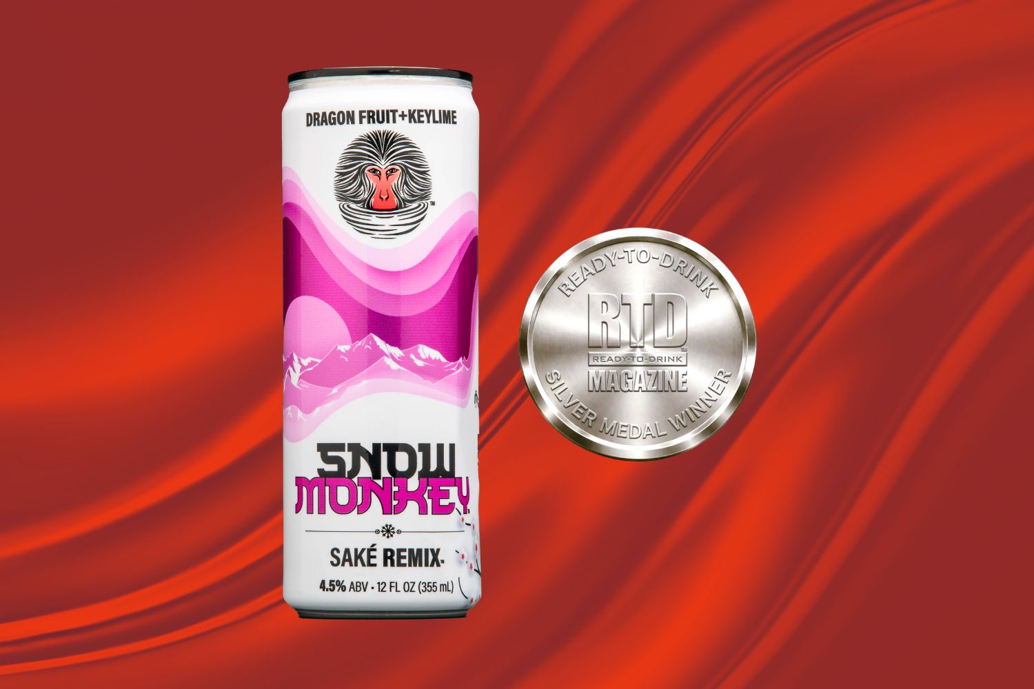 Snow Monkey Dragon Fruit + Keylime Canned Saké Cocktail Review