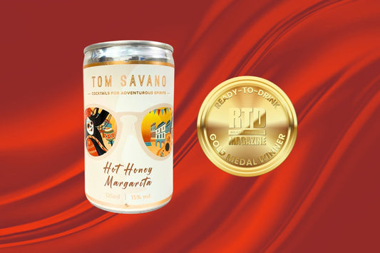 Tom Savano Cocktails Hot Honey Canned Margarita