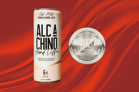 ALC-A-CHINO Vanilla Oat Milk Hard Latte Spiked Coffee