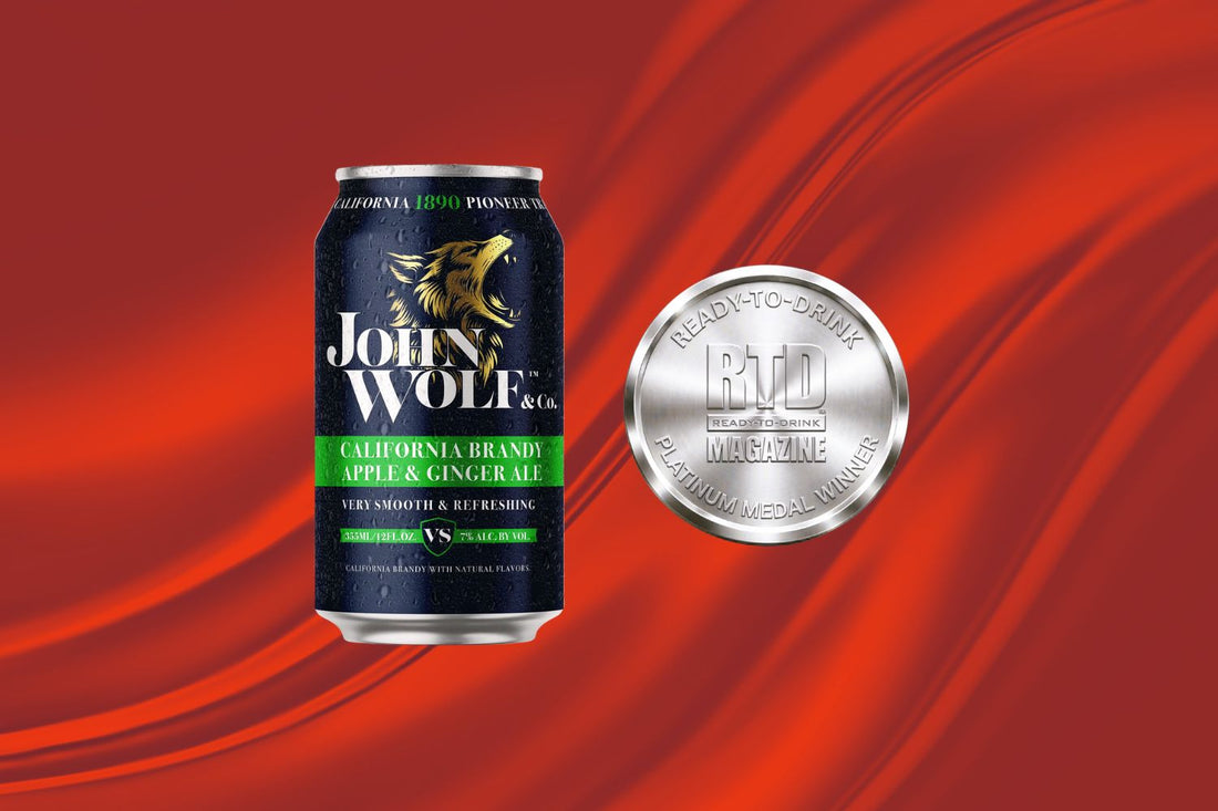 John Wolf & Co. California Brandy & Ginger Ale Canned Cocktail