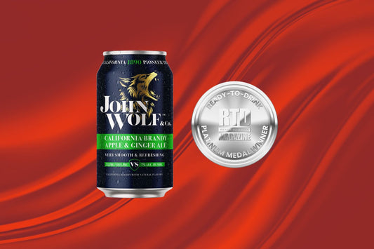 John Wolf & Co. California Brandy Apple & Ginger Ale Canned Cocktail