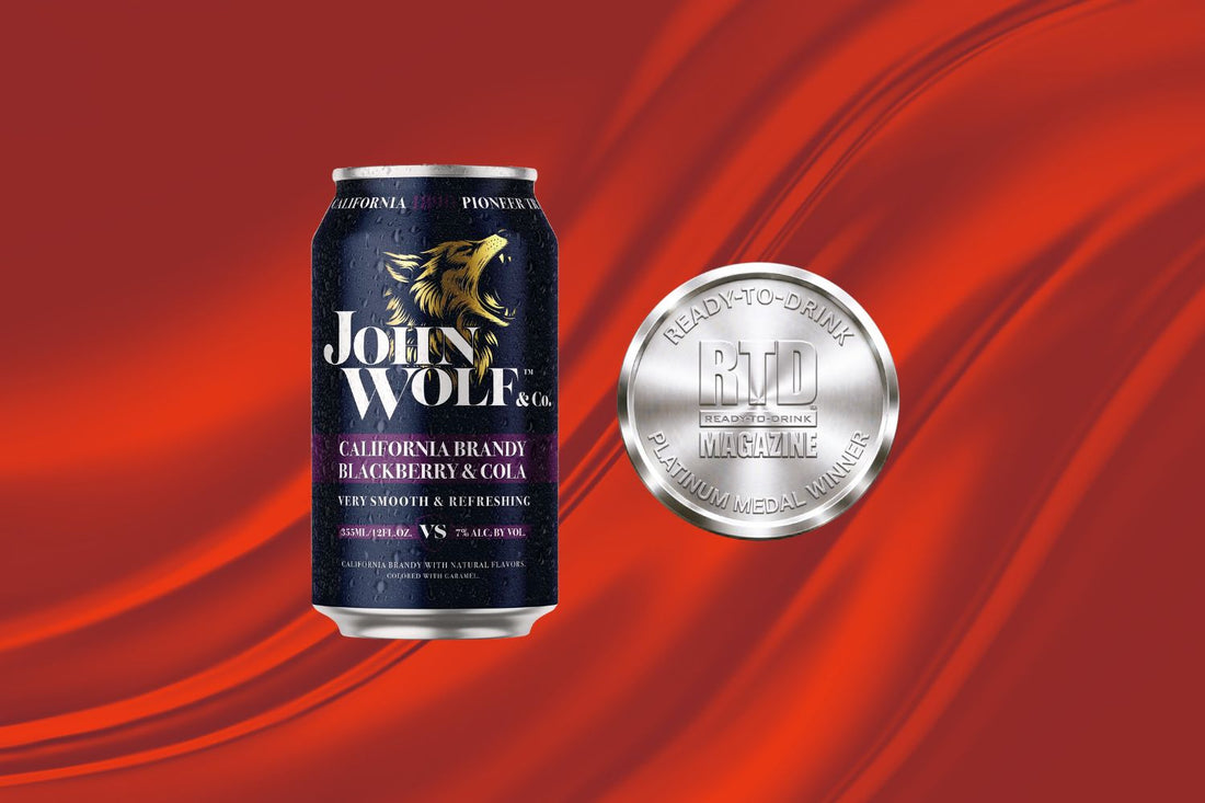 John Wolf & Co. California Brandy Blackberry & Cola Cocktail