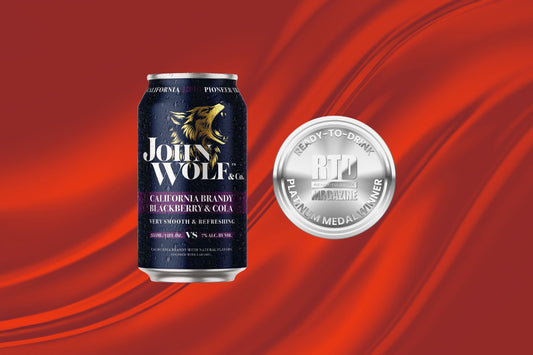 John Wolf & Co. California Brandy Blackberry & Cola Canned Cocktail