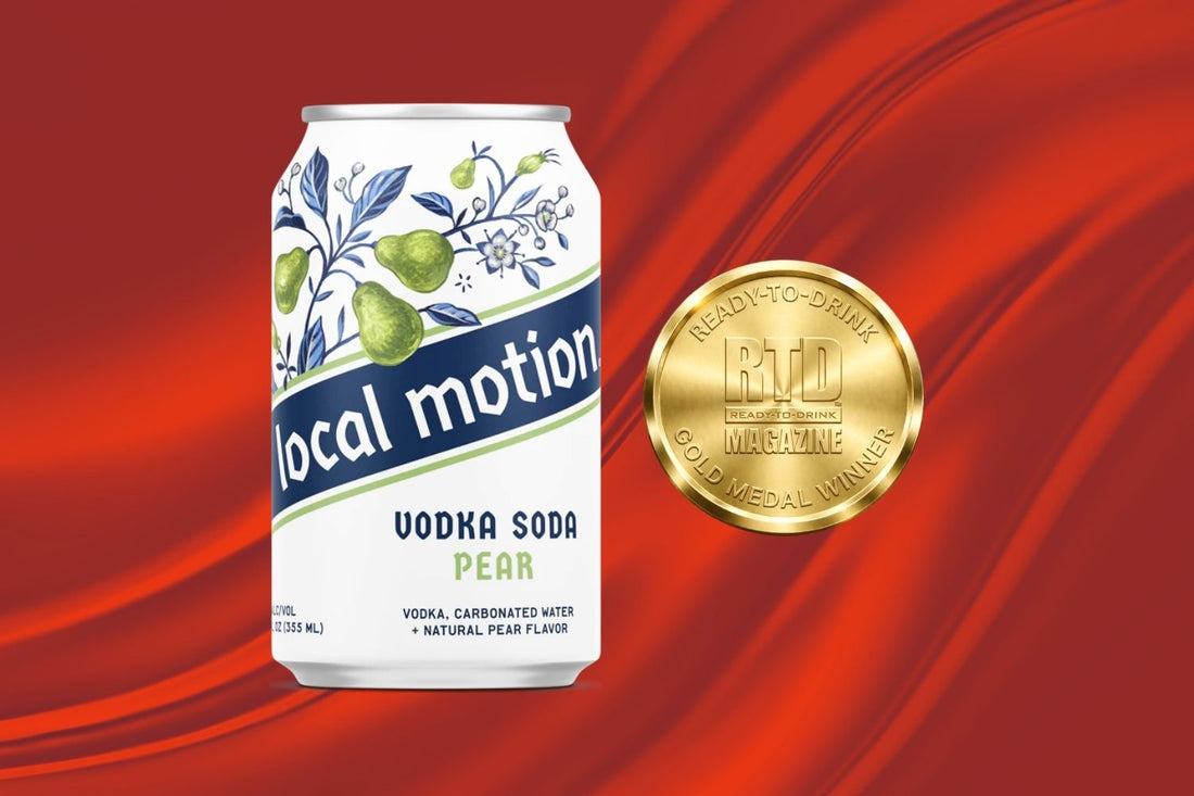 Local Motion Pear Canned Vodka Soda