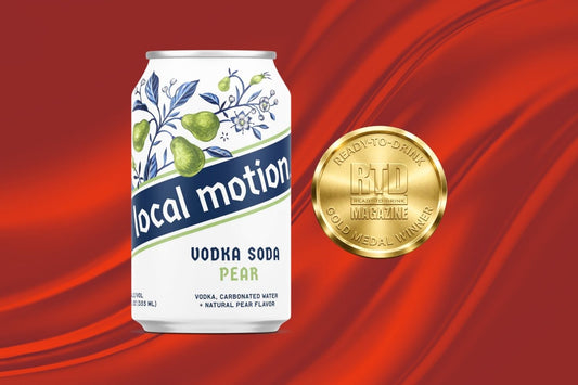 Local Motion Pear Canned Vodka Soda