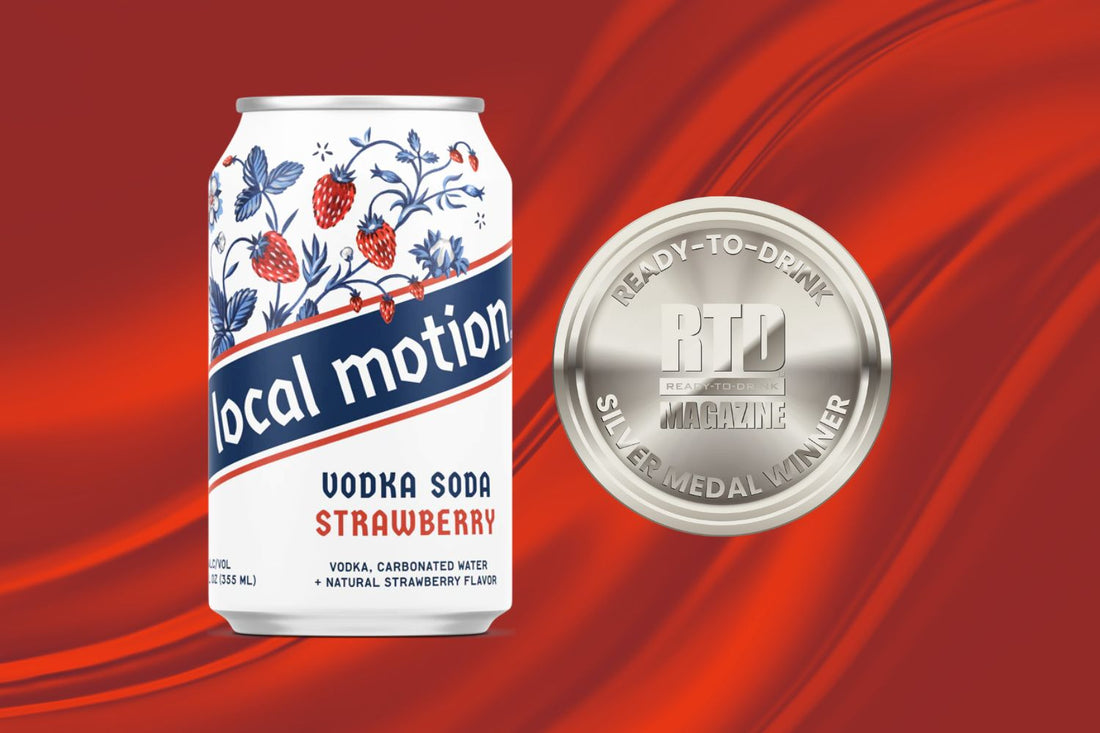 Local Motion Strawberry Canned Vodka Soda