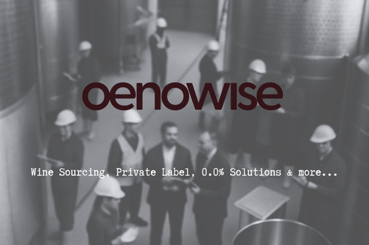 Oenowise builds private labels, RTD, and 0.0% from brief to shelf—recipe, sourcing, co-packing, QA, and design.