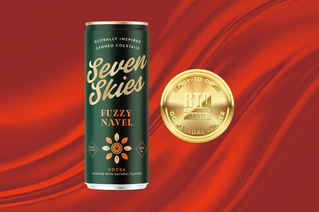 Seven Skies Fuzzy Navel Canned Cocktail