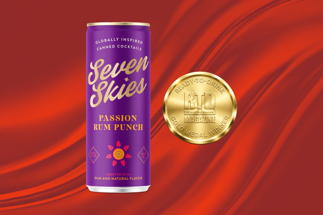 Seven Skies Passion Rum Punch Canned Cocktail