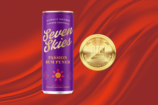 Seven Skies Passion Rum Punch Canned Cocktail