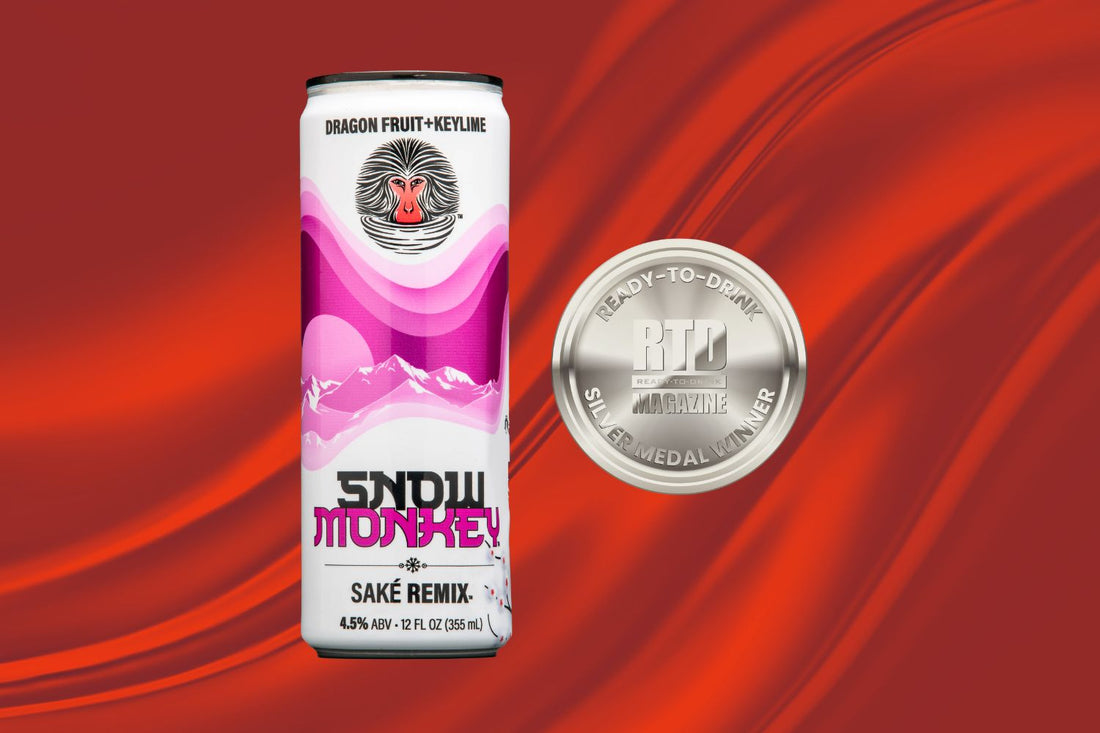 Snow Monkey Dragon Fruit + Keylime Canned Saké Cocktail