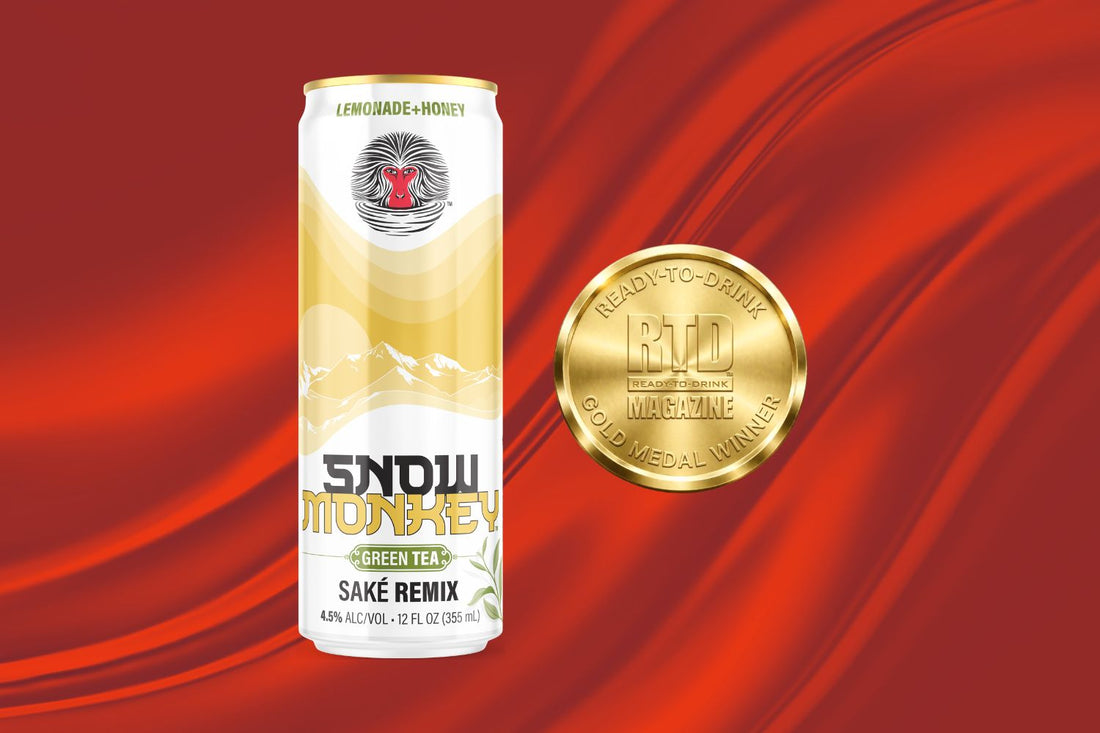 Snow Monkey Lemonade + Honey Green Tea Saké Cocktail 