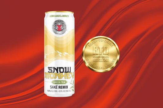 Snow Monkey Lemonade + Honey Green Tea Saké Cocktail 