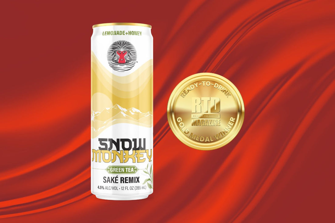 Snow Monkey Lemonade + Honey Green Tea Saké Cocktail