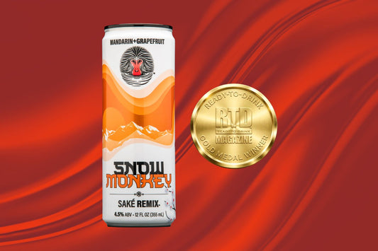 Snow Monkey Mandarin + Grapefruit Canned Saké Cocktail