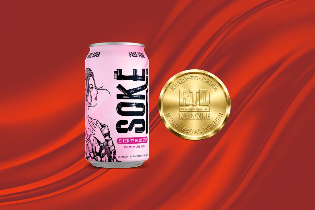 Soke Cocktails Cherry Blossom Sake Soda