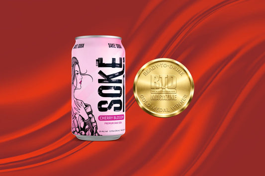Soke Cocktails Cherry Blossom Sake Soda