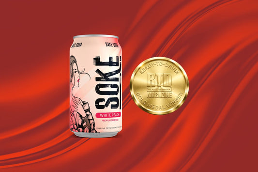 Soke Cocktails White Peach Sake Soda