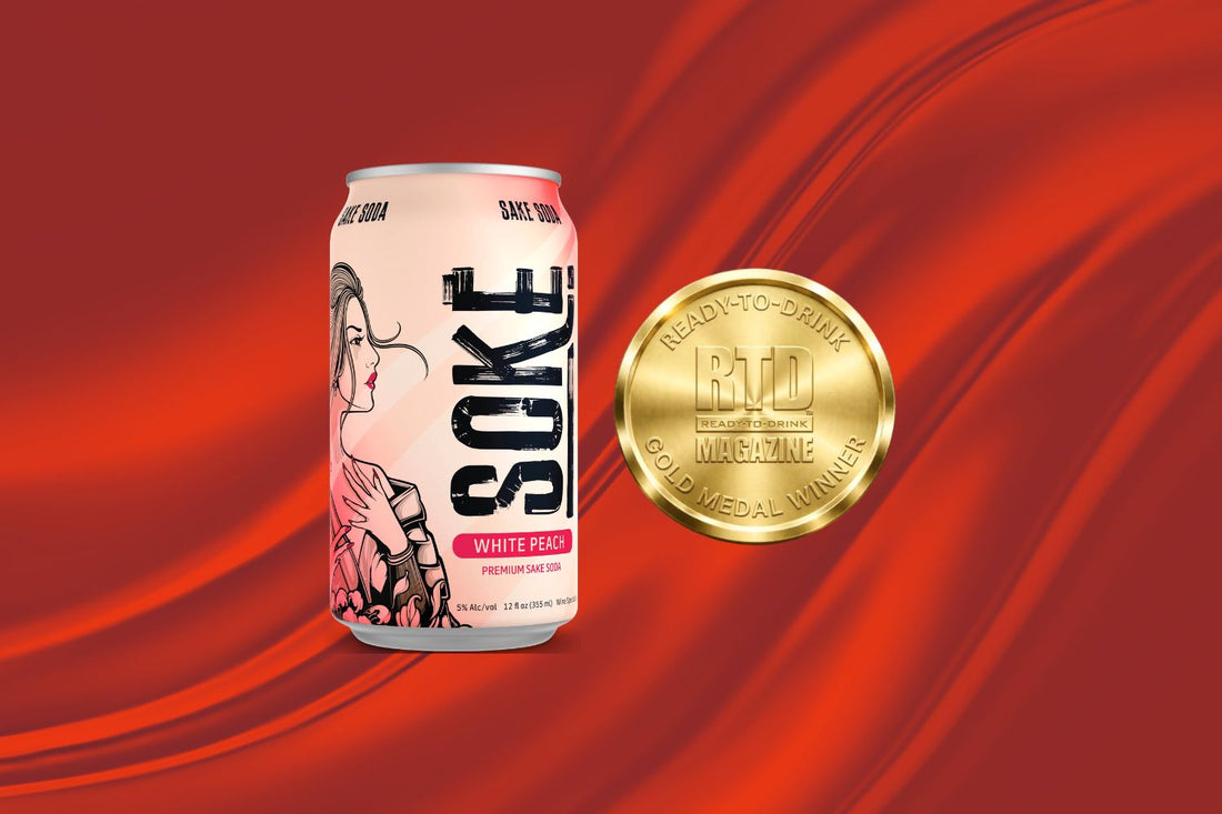 Soke Cocktails White Peach Sake Soda