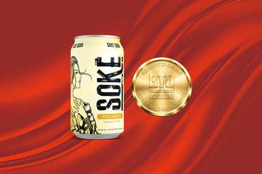 Soke Cocktails Yuzu Ginger Sake Soda