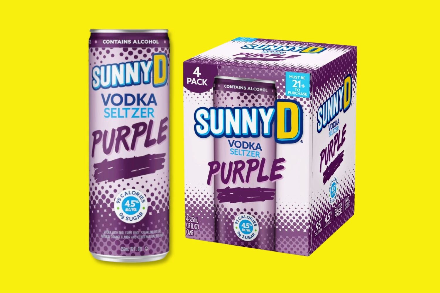 SunnyD Vodka Seltzer Brings PURPLE Hard Seltzer Cocktails To Life