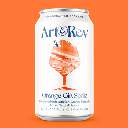 Art & Rev Orange Gin Spritz Canned Cocktail