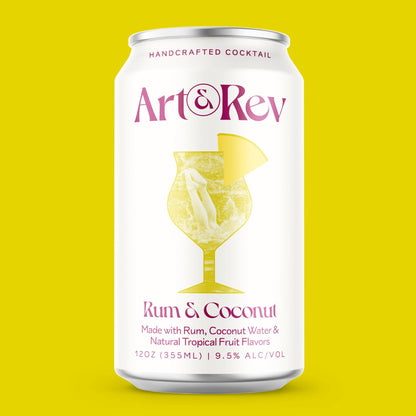 Art & Rev Rum & Coconut Canned Cocktail