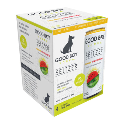 Good Boy Vodka Summer Watermelon Vodka Seltzer