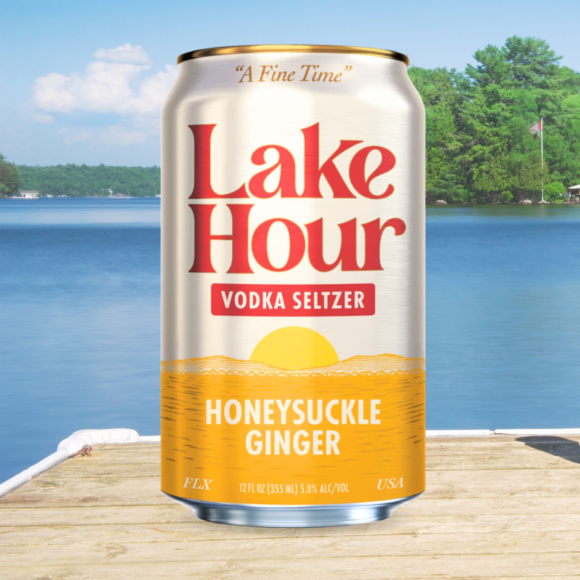Lake Hour Honeysuckle Ginger Vodka Seltzer
