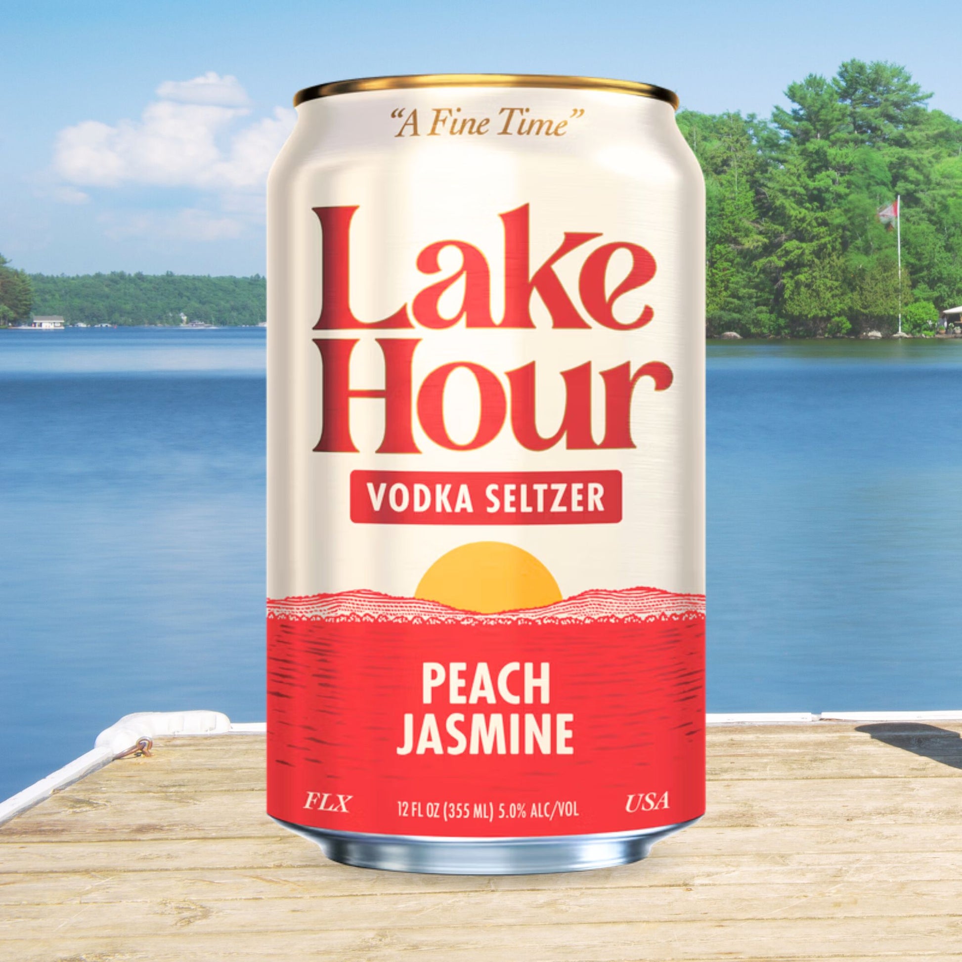 Lake Hour Peach Jasmine Vodka Seltzer