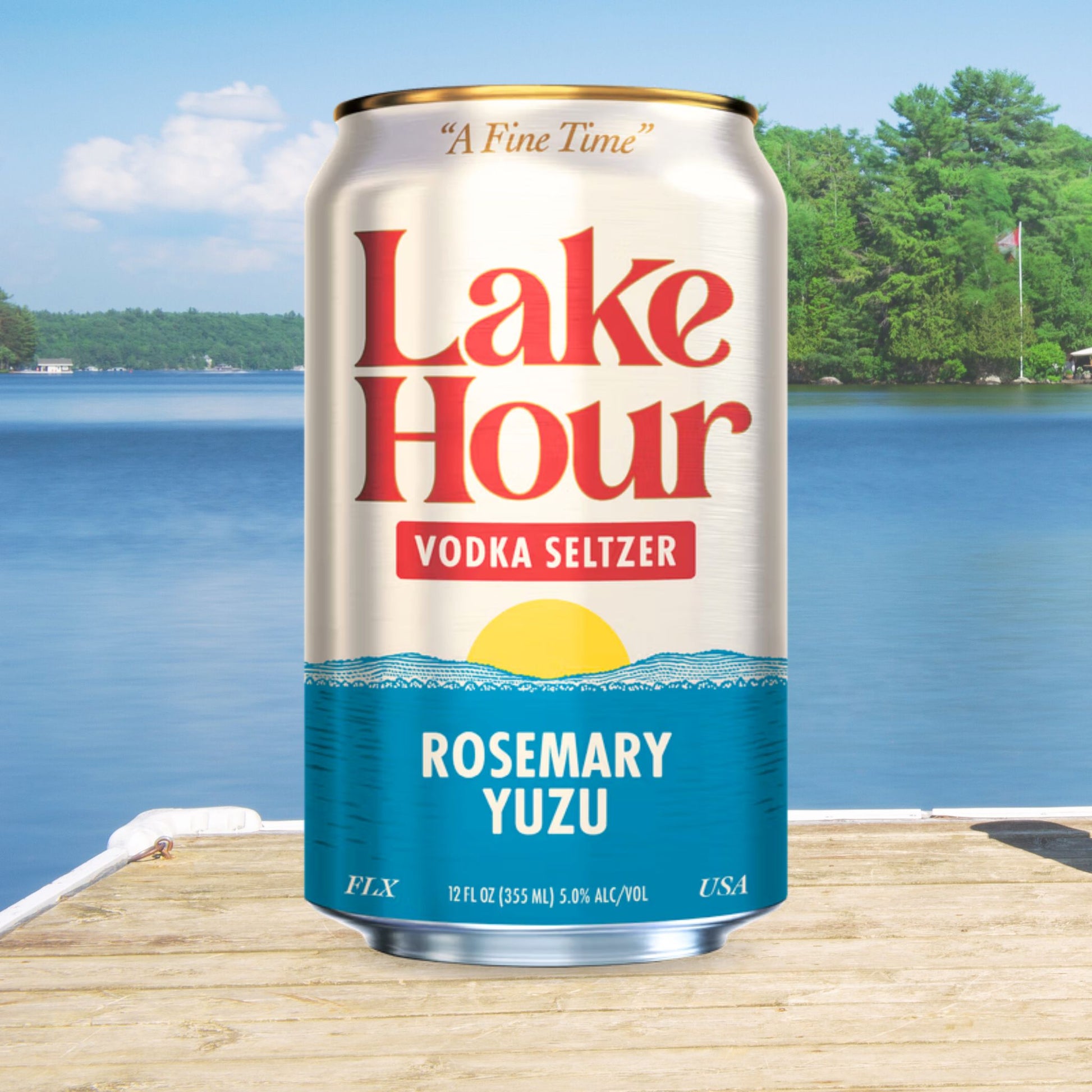 Lake Hour Rosemary Yuzu Vodka Seltzer