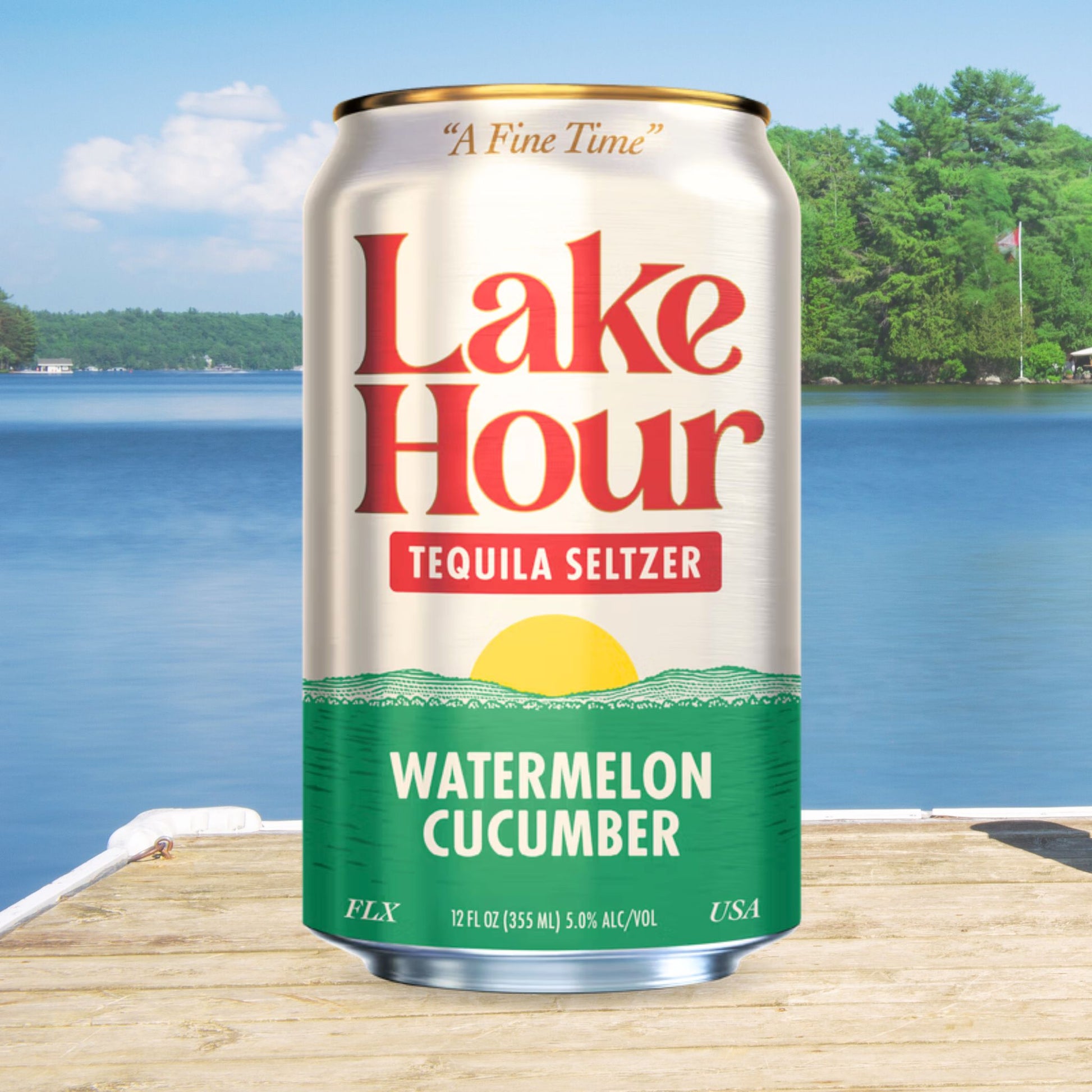 Lake Hour Watermelon Cucumber Tequila Seltzer