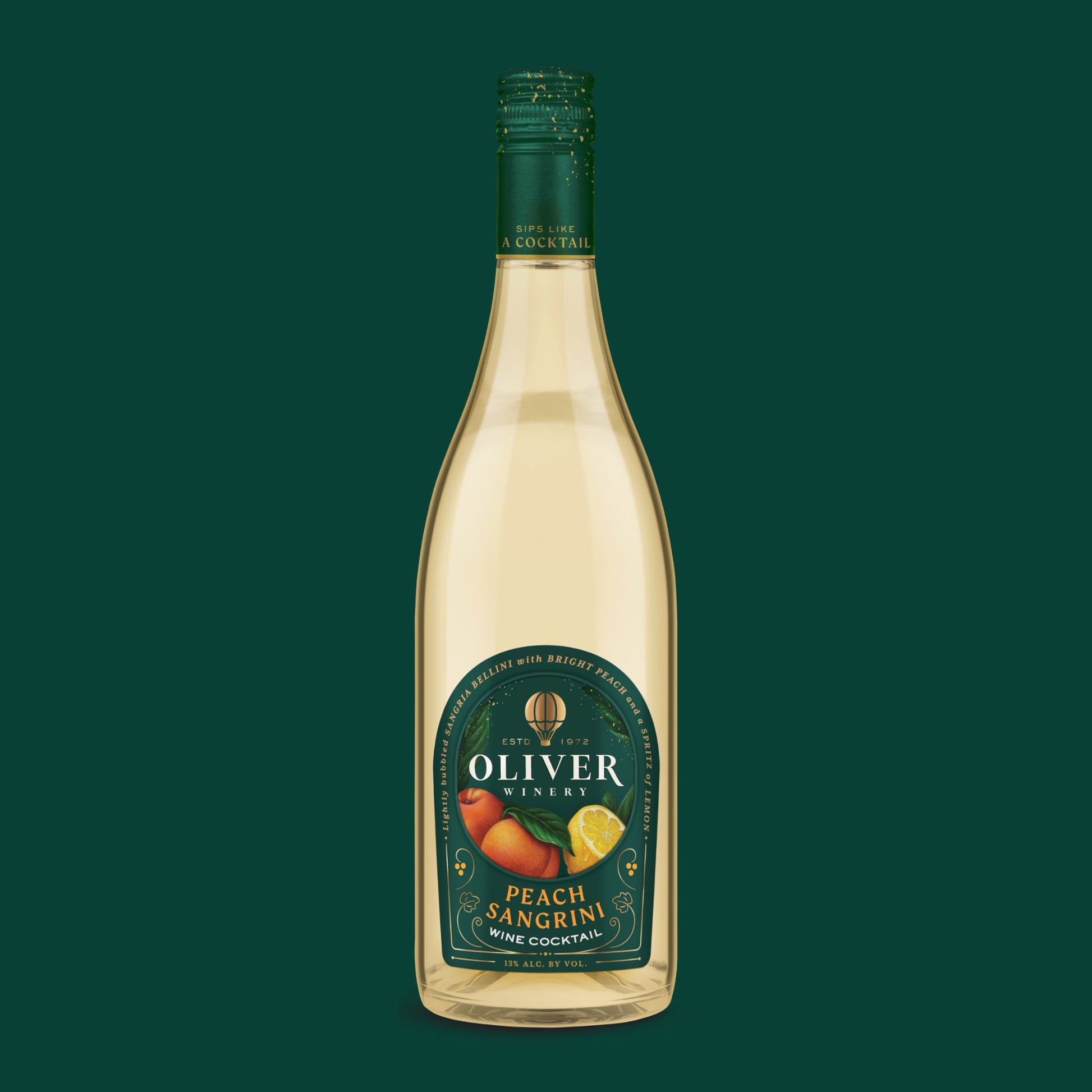 Oliver Winery Peach Sangrini Wine Cocktail