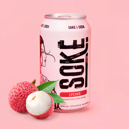 Soke Lychee Sake Soda
