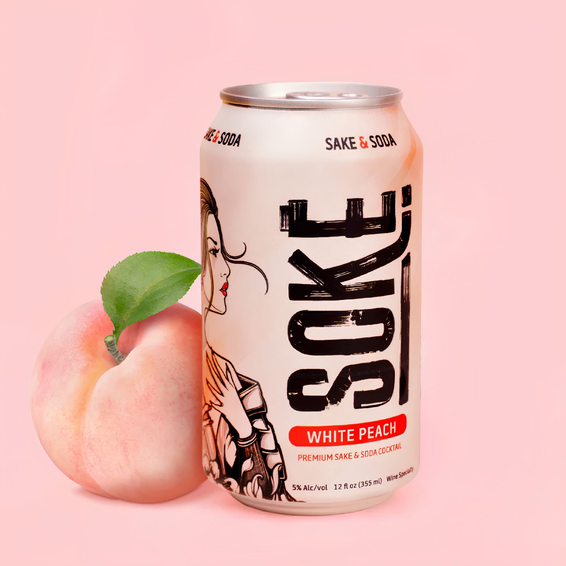 Soke White Peach Sake Soda
