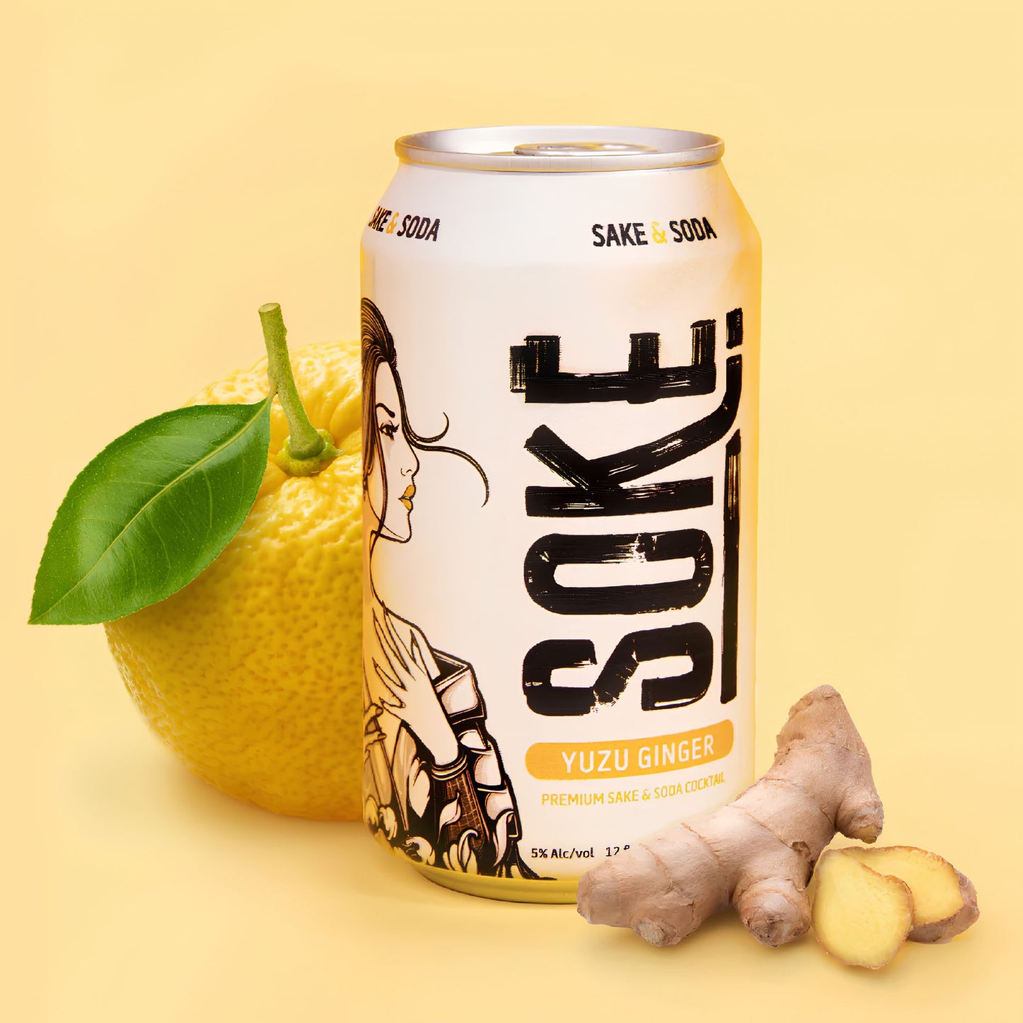 Soke Yuzu Ginger Sake Soda