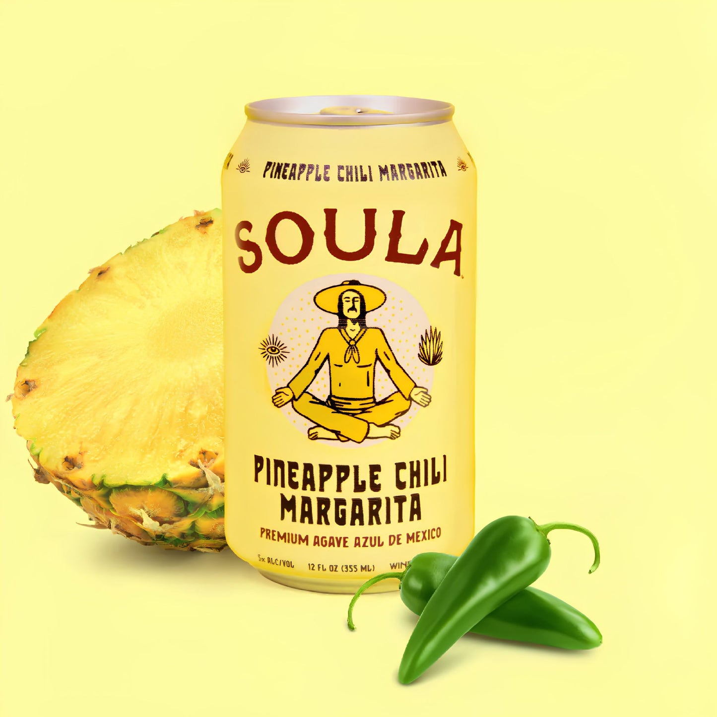 Soula Pineapple Chili RTD Sparkling Margarita